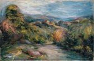 Les Hauts De Cagnes (the Hills Of Cagnes) by Pierre Auguste Renoir