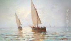 Barche Al Largo by Renuccio Renucci