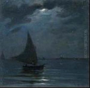 Notturno Con Vela by Renuccio Renucci