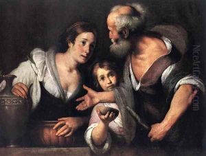 Prophet Elijah and the Widow of Sarepta 1630s by Bernardo Strozzi