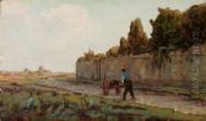 Paesaggio Con Figura by Renuccio Renucci