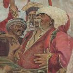 Reply Of The Zaporozhian Cossacks by Repin Iliya