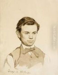 Portratt Av Ung Man by Repin Iliya