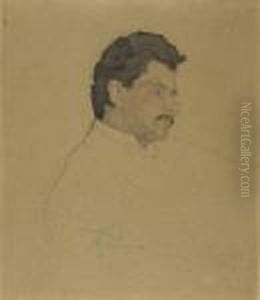 Portrait Of Aleksei Svirskii by Repin Iliya