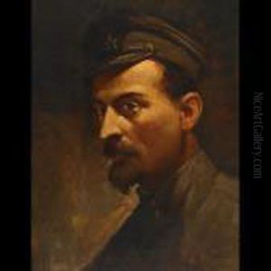 Portrait Of Felix Dzerzhinsky by Repin Iliya