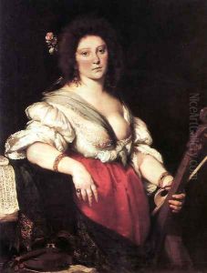 The Viola da Gamba Player by Bernardo Strozzi