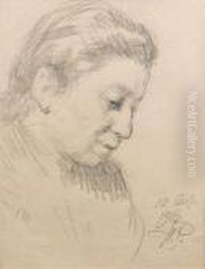 Portrait D'enfant (la Fille De L'artiste) by Repin Iliya