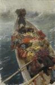 Study For 'cossacks From The Black Sea' by Repin Iliya