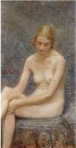 Seated Nude by Repin Iliya