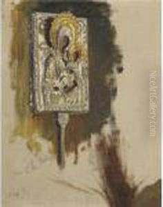 Study Of An Icon For The Painting by Repin Iliya