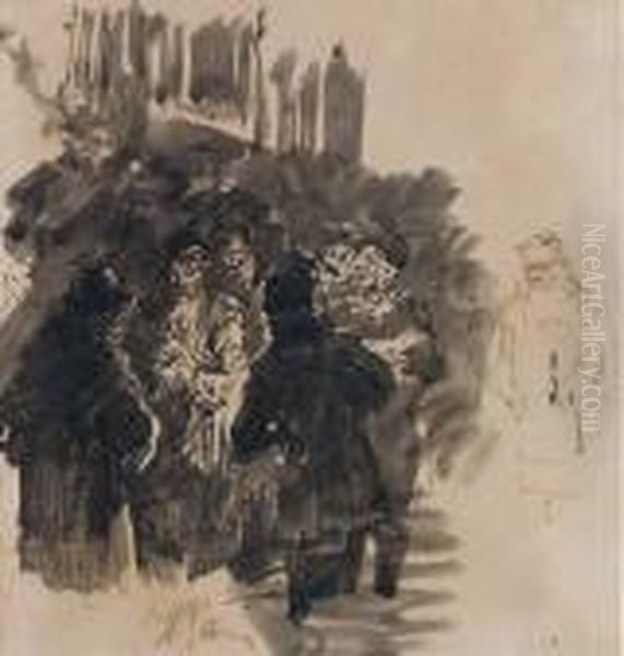A Village Gathering - view 1