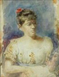 Vera Ilyinishna Repina by Repin Iliya