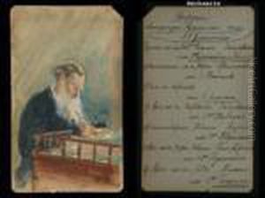 Portrait Von Tolstoj by Repin Iliya