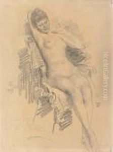 A Reclining Nude by Repin Iliya