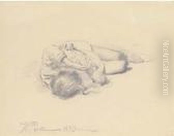 Study Of A Sleeping Child - view 1
