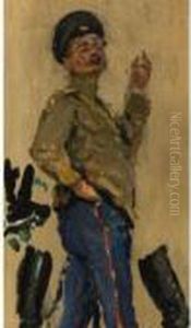 Officer For Le Duel by Repin Iliya