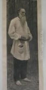 Portrait De Tolstoi by Repin Iliya