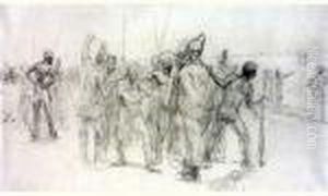 The Sale Of Josef By His Brothers by Repin Iliya
