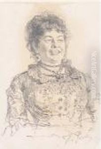 Portrait Of A Woman by Repin Iliya
