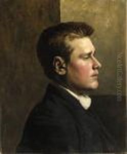 Portrait Of A Young Man by Repin Iliya