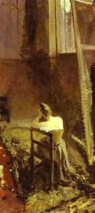 An Artists Studio by Bernardo Strozzi