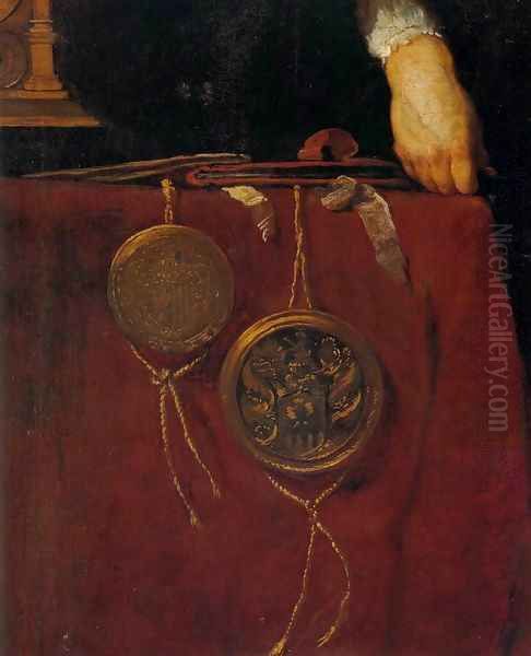 Portrait of a Knight (detail) - view 1