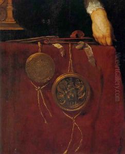 Portrait of a Knight (detail) by Bernardo Strozzi