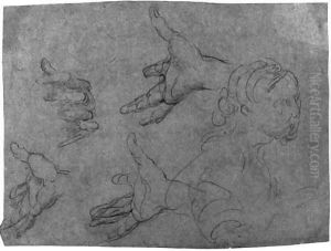 Two studies of hands and feet