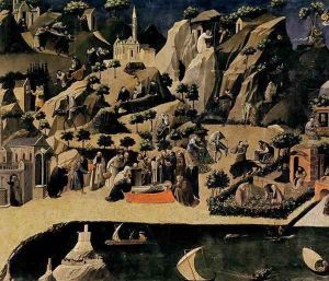 Thebaid (detail) 2 by Gherardo Di Jacopo Starnina