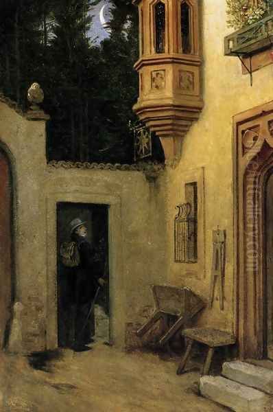 Farewell at Dawn 1859 by Moritz Ludwig von Schwind