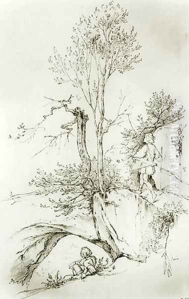 Landscape with Wanderer c. 1835 - view 1