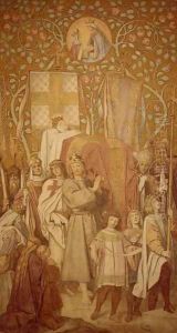 Frescos in Wartburg Castle, c.1854-55 Frescos in Wartburg Castle, c.1854-55
