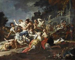 Battle between Lapiths and Centaurs 1735-40 by Francesco Solimena