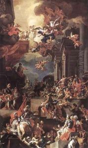 The Massacre of the Giustiniani at Chios by Francesco Solimena