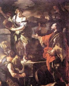 Rebecca And Eliezer At The Well by Francesco Solimena