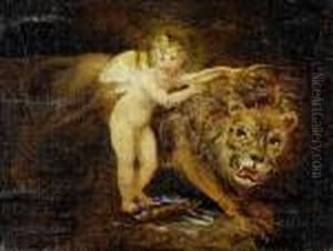 Cupid And A Lion by Sir Joshua Reynolds