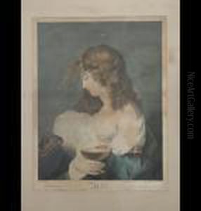 Portrait Of A Young Girl Holding A Cup And Looking At A Bird by Sir Joshua Reynolds