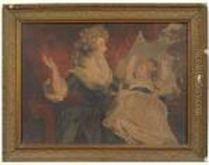 Georgiana, Duchess Of Devonshire And Her Daughter by Sir Joshua Reynolds