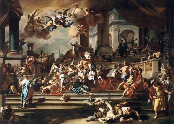 Expulsion of Heliodorus from the Temple by Francesco Solimena