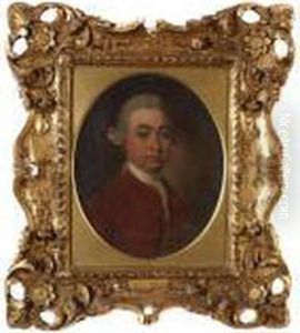 A Portrait Of A Gentleman In A Red Tunic by Sir Joshua Reynolds