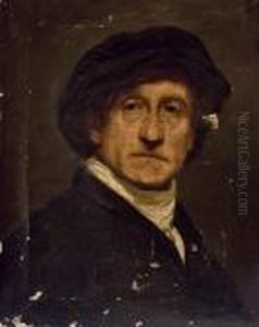 Head Of A Man In A Black Cap by Sir Joshua Reynolds
