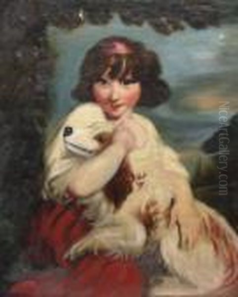 Girl With A Dog - view 1