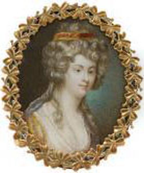 Portrait Einerdame Mit Perlenkette - view 1