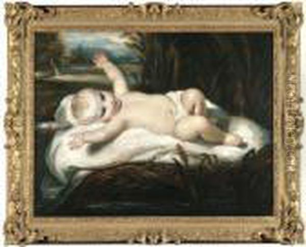The Infant Moses In The Bulrushes - view 1