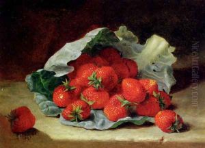 Strawberries On A Cabbage Leaf by Eloise Harriet Stannard