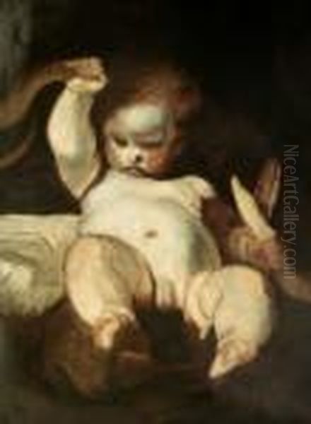Studio Originale O Bozzetto Per
Il Famosissimo Quadro "ercole Bambino Strangola I Serpenti" - view 1