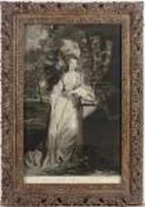 [portrait Of Mary Isabella, Dutchess Of Rutland]: Two Plates by Sir Joshua Reynolds