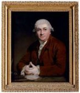 Portrait Of David Garrick (1717-1779), Half-length, In A Brown Coat, At His Desk by Sir Joshua Reynolds