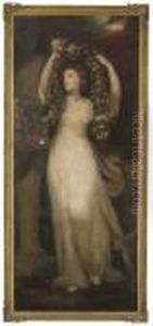 Portait Of A Montgomery Sister by Sir Joshua Reynolds