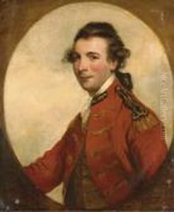 Portrait Of An Officer, Identified As Sir Robert Fletcher, Half-length, In Uniform by Sir Joshua Reynolds